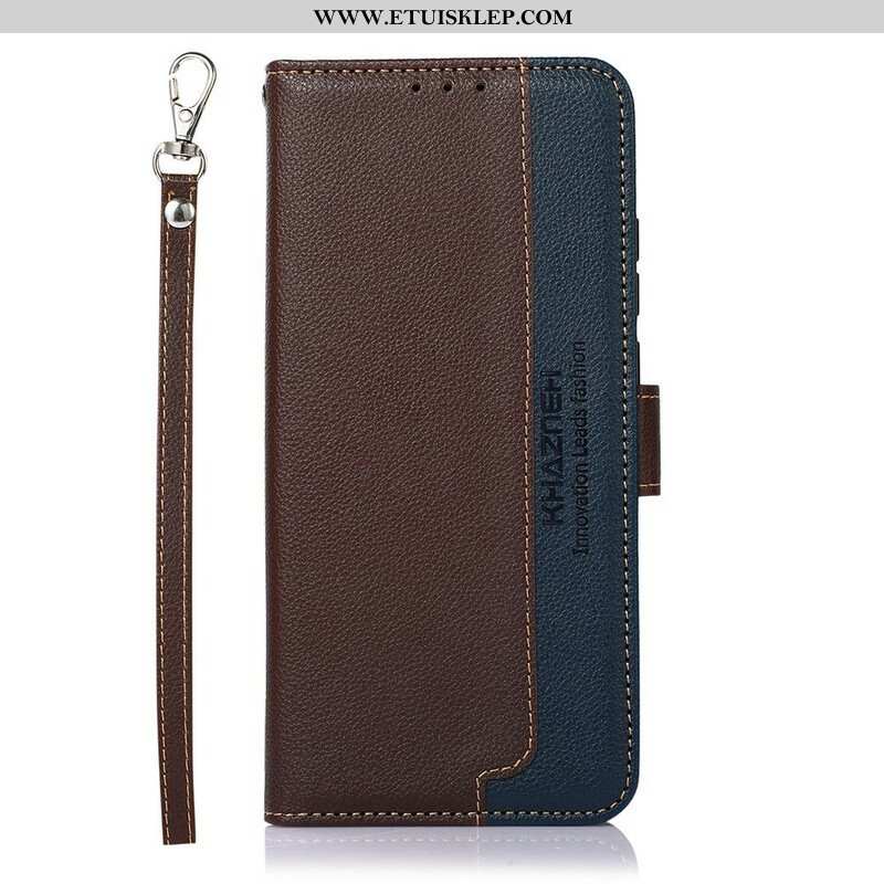 Etui Folio do Xiaomi Redmi Note 10 / 10S Rfid Khazneh W Stylu Liczi